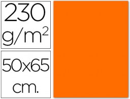 Cartulina fluorescente 50x65cm. naranja